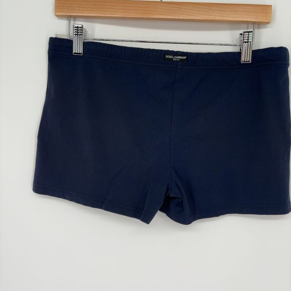 Dolce & Gabbana Navy Low-Rise Swim Trunks